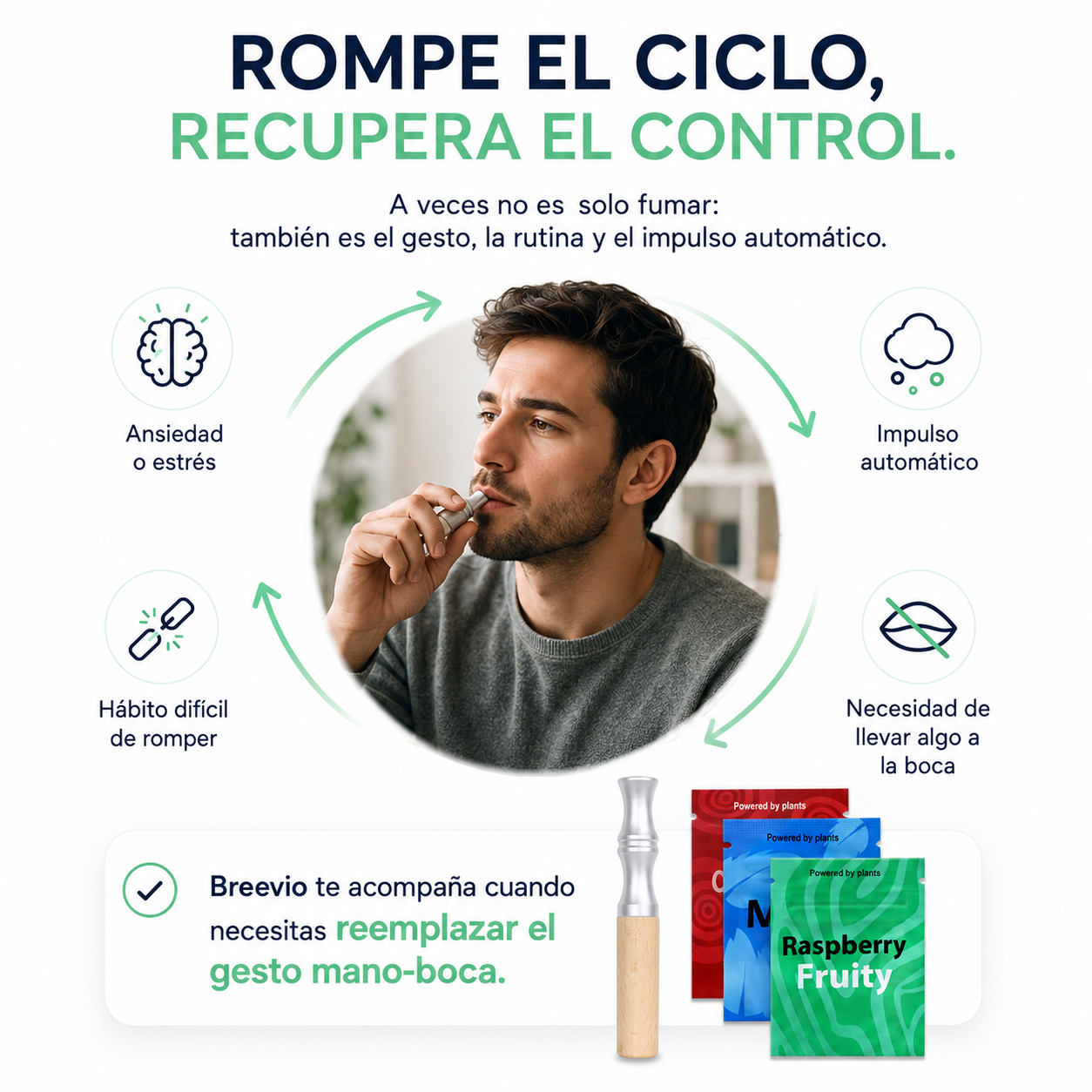 Inhalador de Aire con Sabores