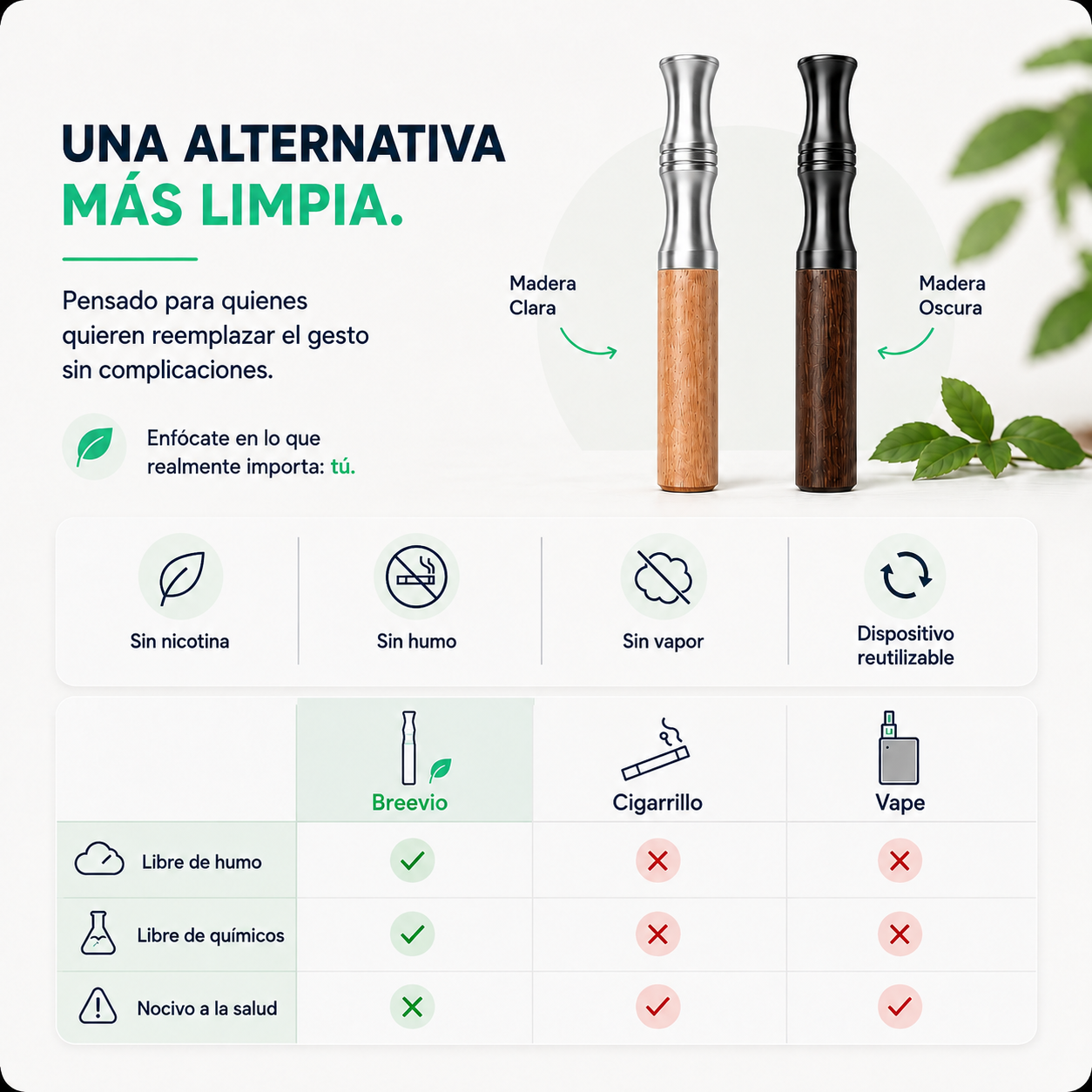 Inhalador de Aire con Sabores